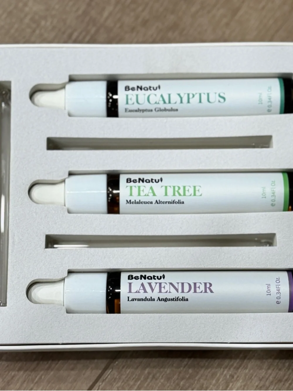 Benatu Essential 0.34 Fl Oz Pack of 3 Purple-eucalyptus/Lavender/Tea‎ Tree